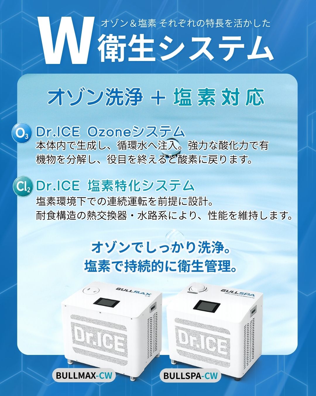 塩素対応モデル登場！