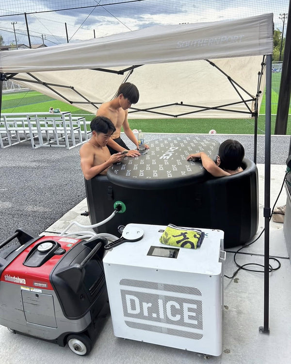 大学サッカー部×アイスバス導入！