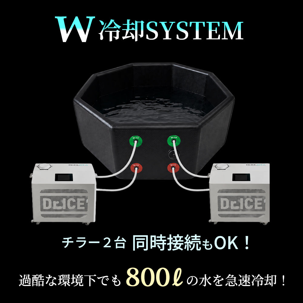 Dr.ICE ATLAS 1000（BLACK）アイスバス