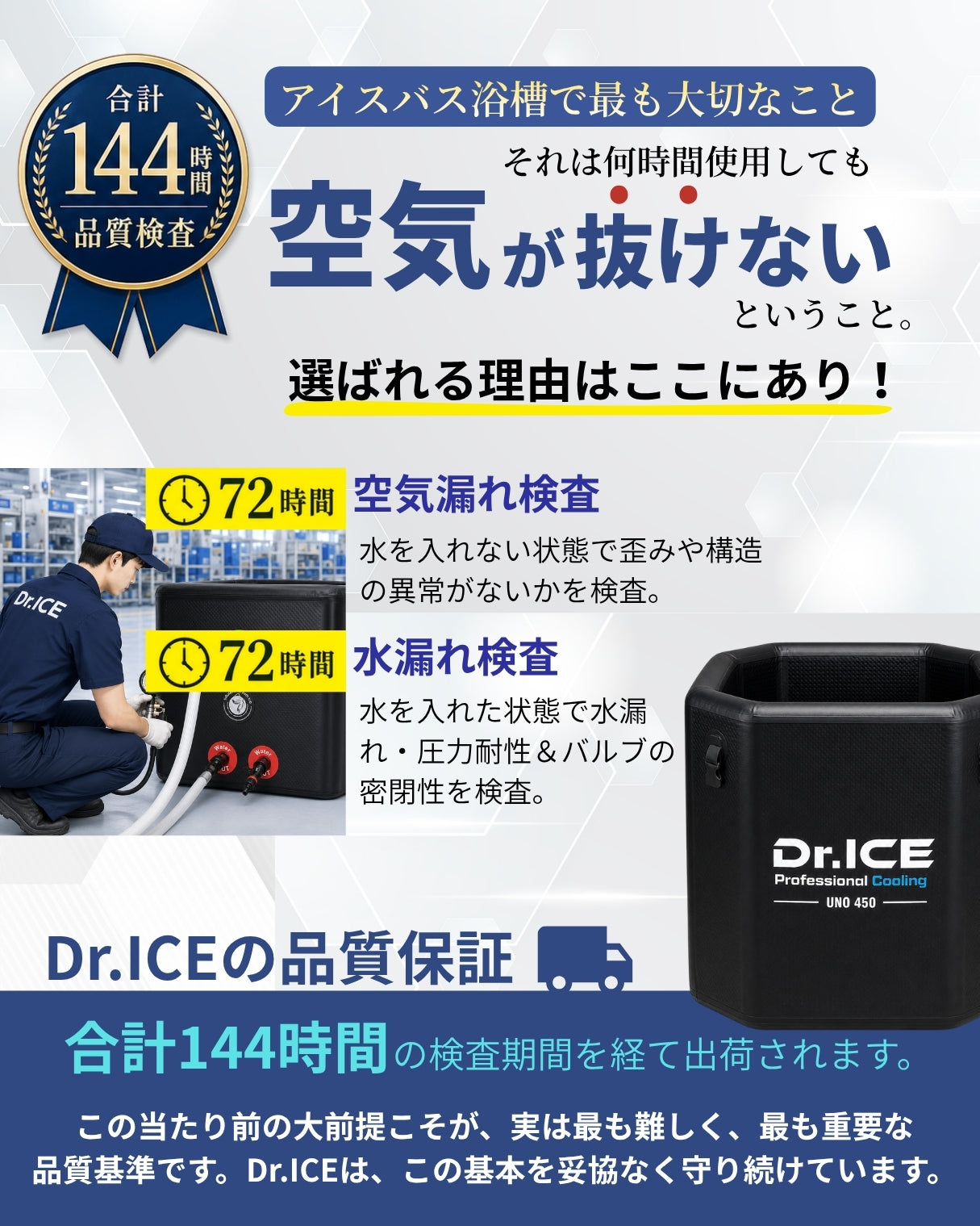 Dr.ICE TITAN 650（BLACK）アイスバス